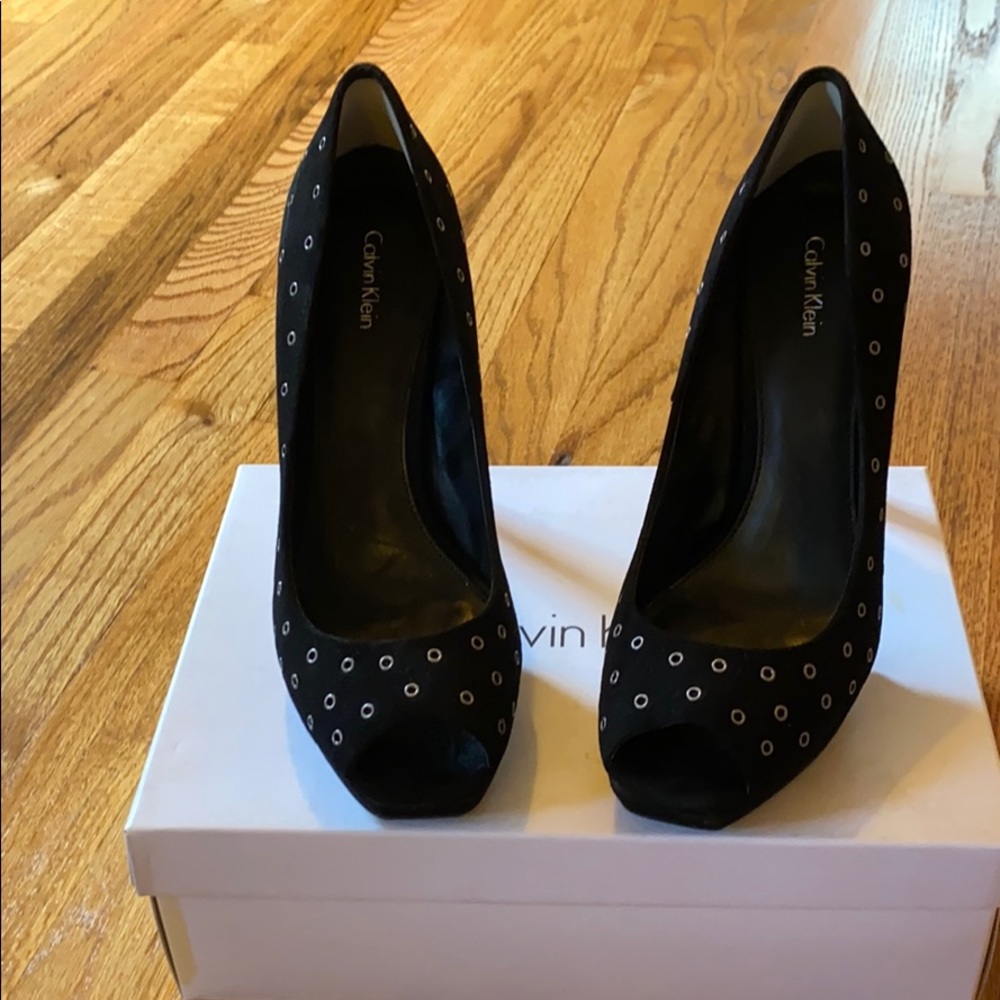 Calvin Klein Cassidy Suede Heels
